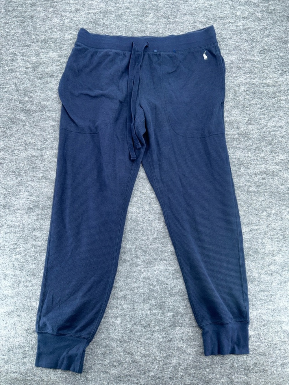 Polo Ralph Lauren Waffle Knit Pajama Jogger Pants Navy Blue Men’s Size XL - Picture 3 of 10